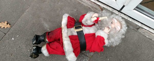 Shutdown zu Weihnachten: GestÃ¼rzter Weihnachtsmann