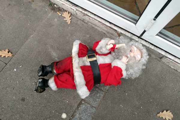 Shutdown zu Weihnachten: GestÃ¼rzter Weihnachtsmann